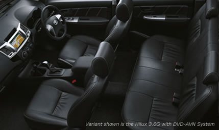 hilux-rugged-sophistication beautiful seating vigo