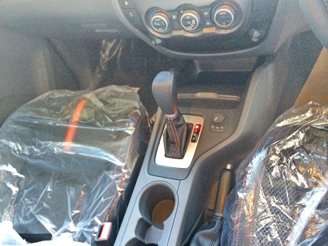 Orange Ford Ranger Wildtrak Interior Gears
