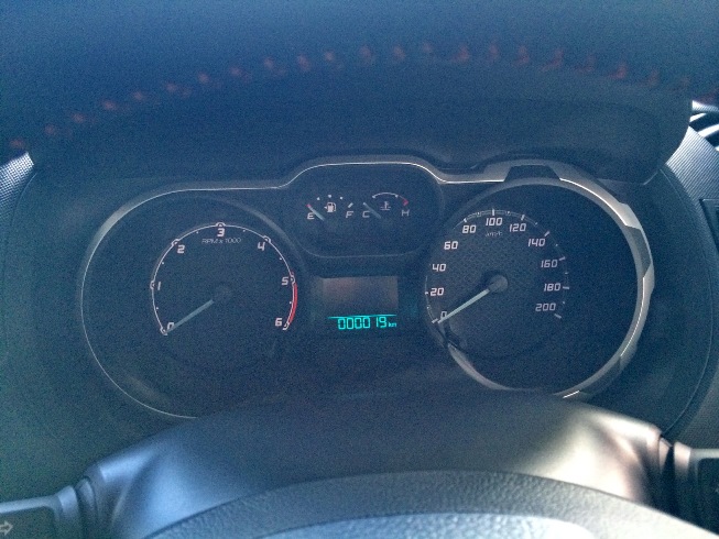 white Ford Ranger Wildtrak Interior Front driver and passenger cabin meter